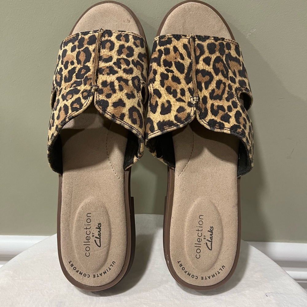 Clarks Brown Mules Stylish Slip-On Footwear